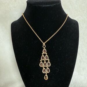 Vera Bradley Gold Chandelier Necklace